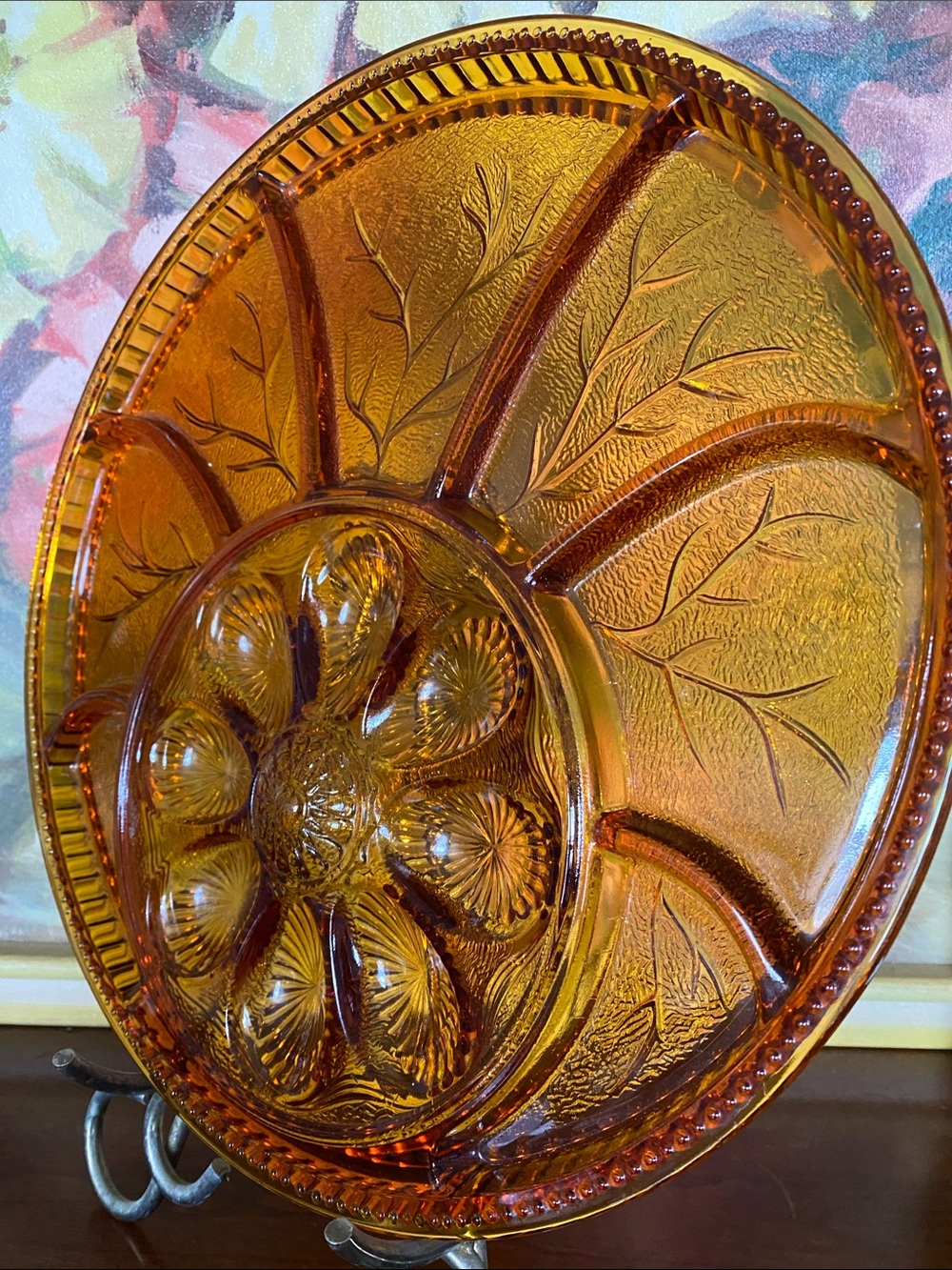 Vintage Indiana Glass Egg/Relist Tray,